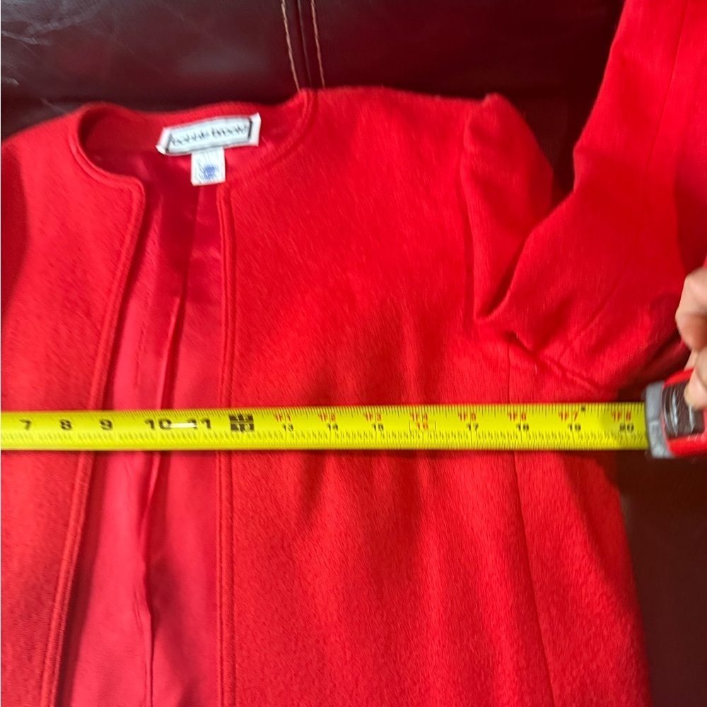 Vintage Bobbie Brooks Red Cropped Blazer Jacket Size 11/12 – Union Made (ILGWU) - Picture 4 of 7